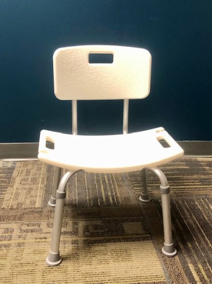 SHOWER CHAIR W/BACKREST