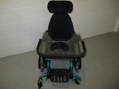 Pediatric self propelled manual w/c 12" with tray