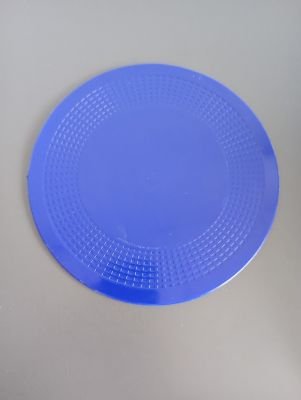 Blue circular non-stick placemat