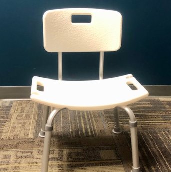 SHOWER CHAIR W/BACKREST