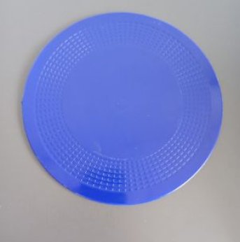 Blue circular non-stick placemat